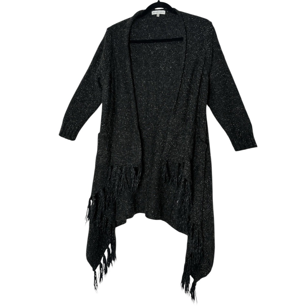 ROCHA JOHN ROCHA  Cardigan Womens size‎ Medium Uk 14 Black Open Front Casual